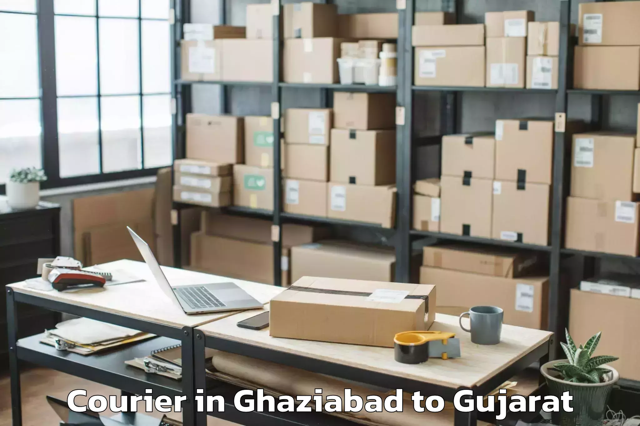 Get Ghaziabad to Kadi Sarva Vishwavidyalaya Gan Courier